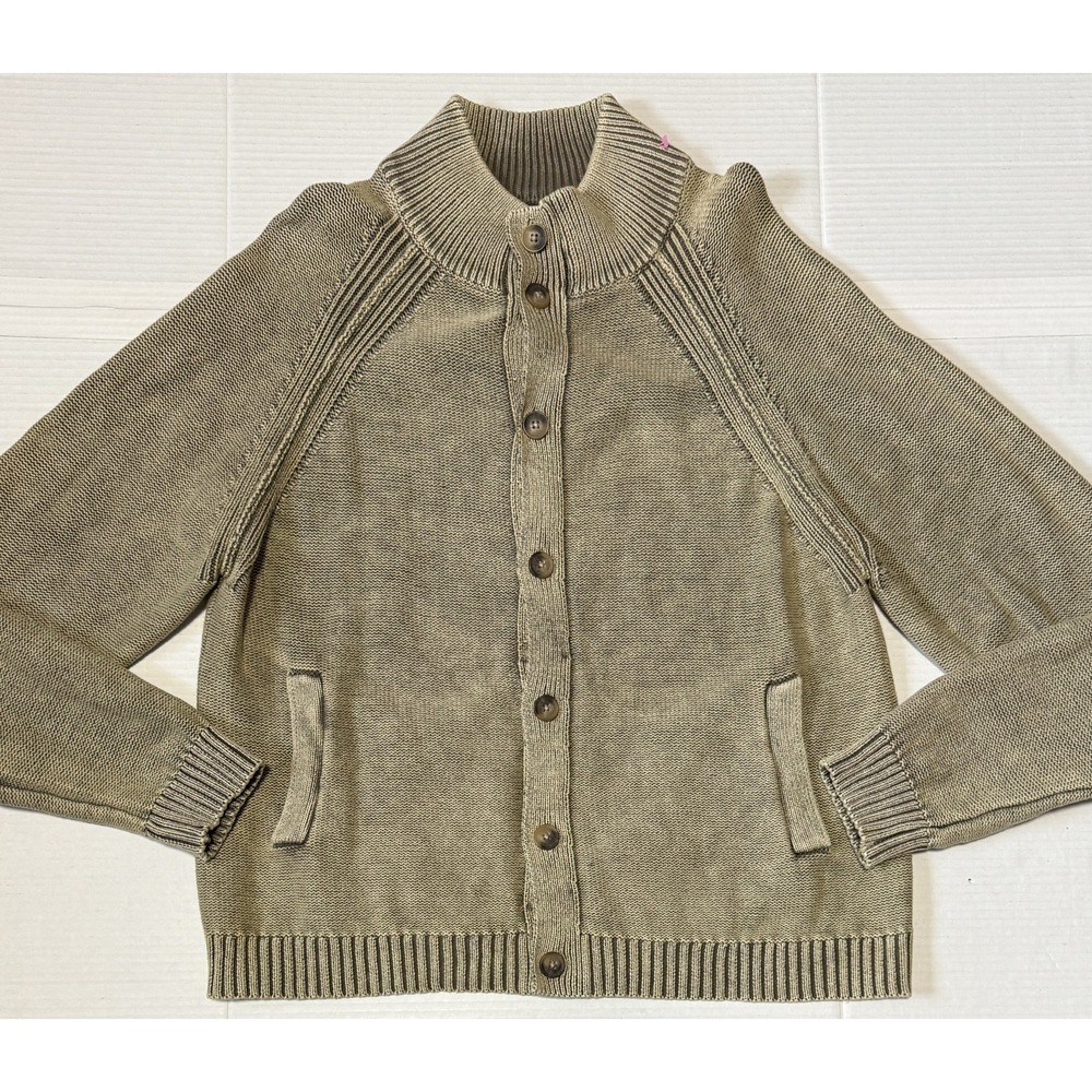 LUCKY BRAND - Men's Beige Button Cardigan Grandpa Sweater - Size Large‎